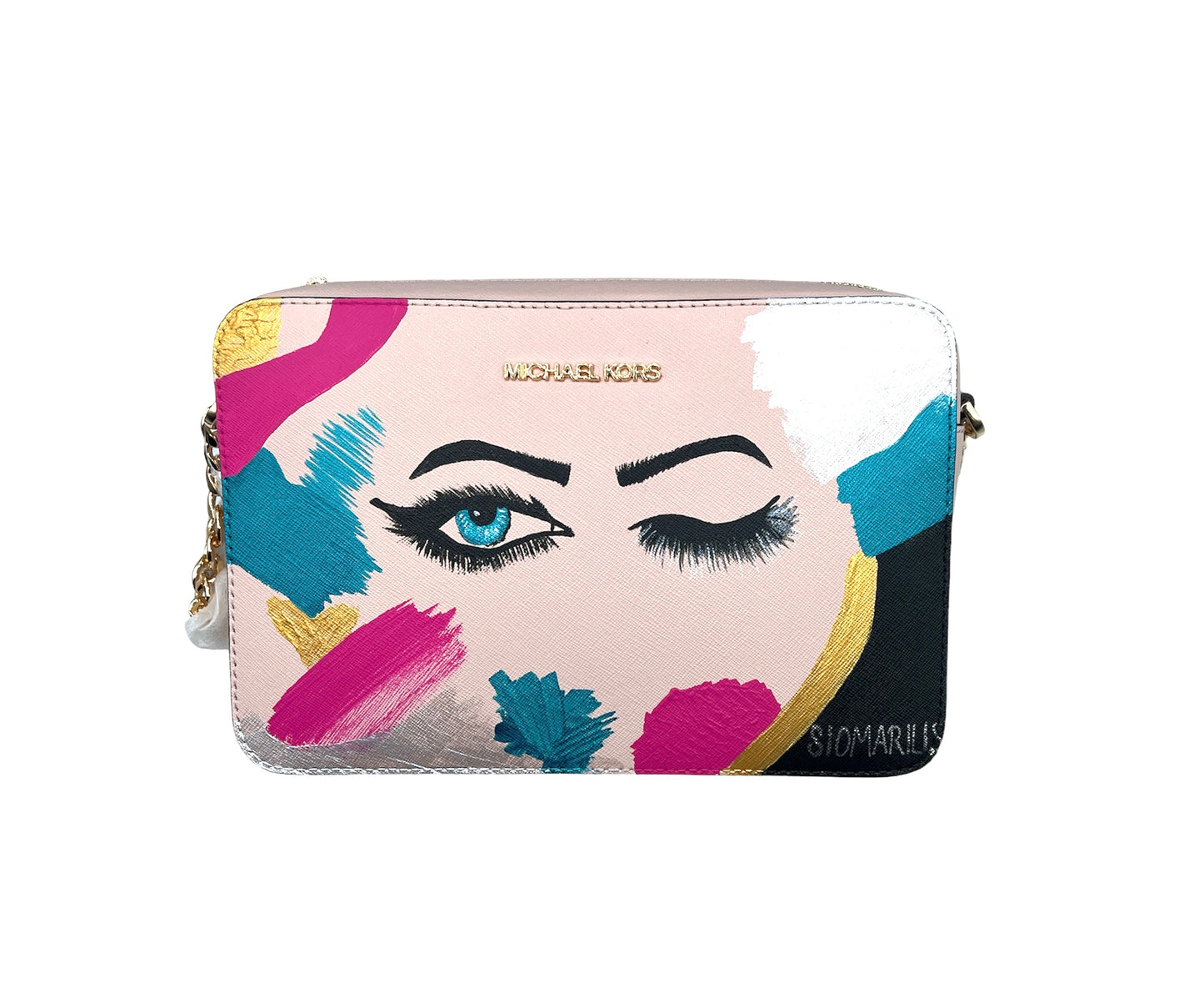 Michael Kors Hand Painted Crossbody Purse
