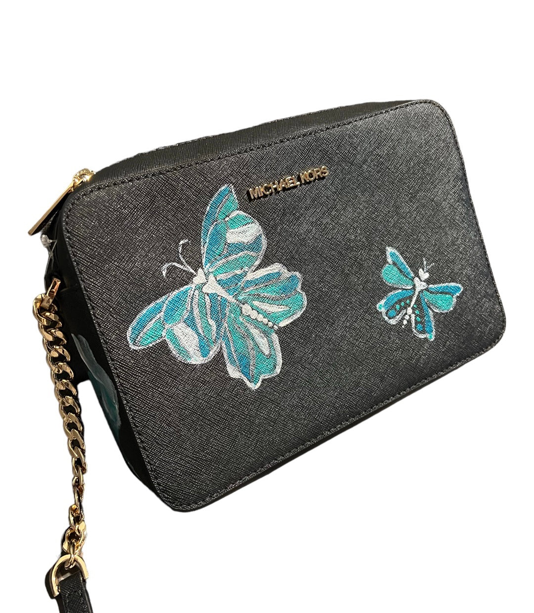 Michael Kors Hand Painted Cross Body Purse