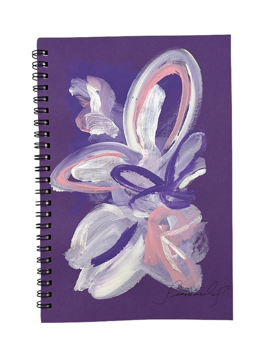 PURPLE ACRYLIC NOTEBOOK
