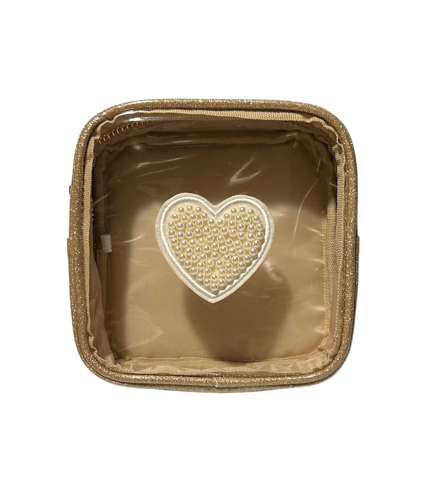 Gold Heart Pouch