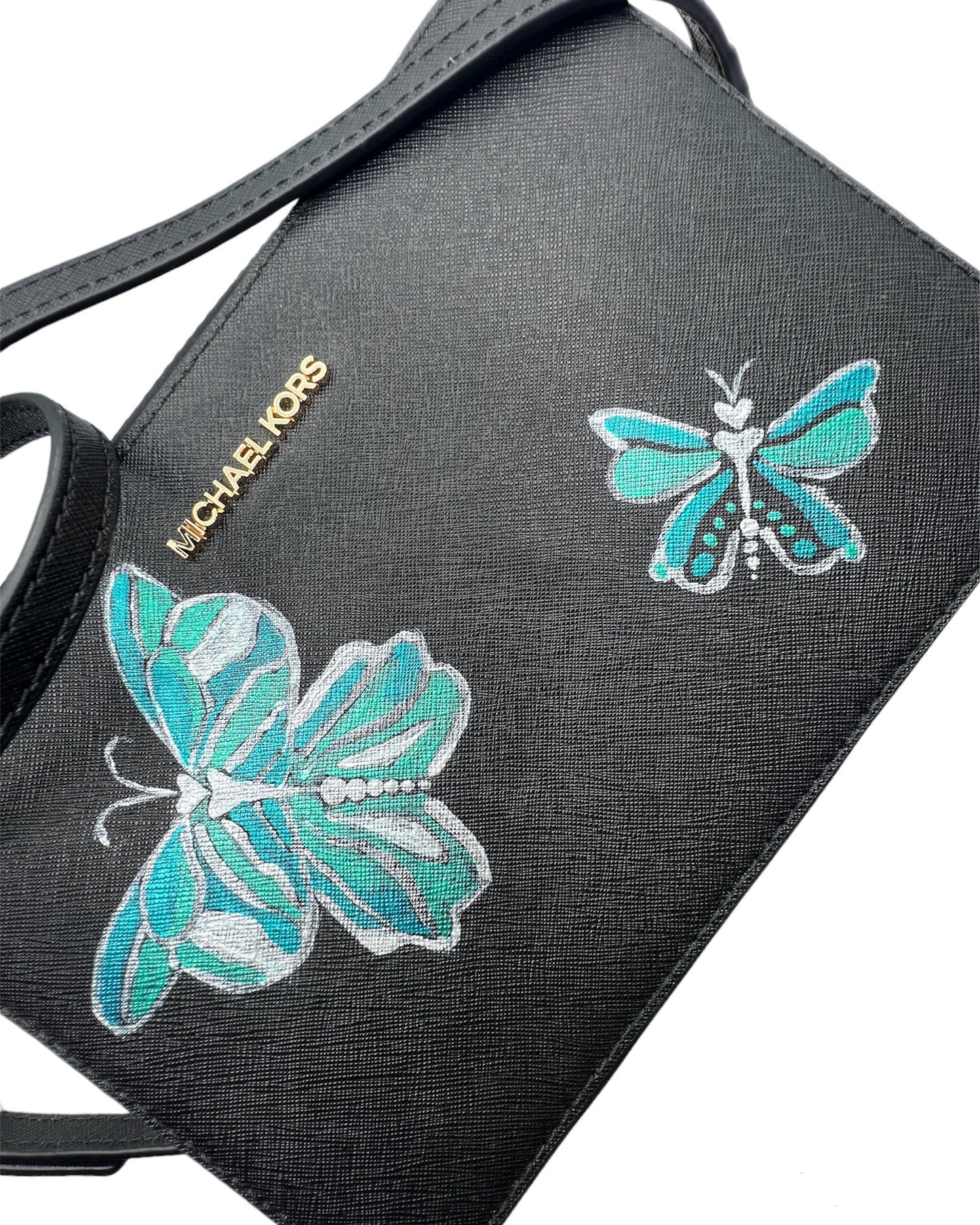Michael Kors Hand Painted Cross Body Purse