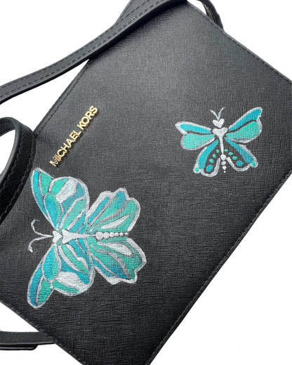 Michael Kors Hand Painted Cross Body Purse