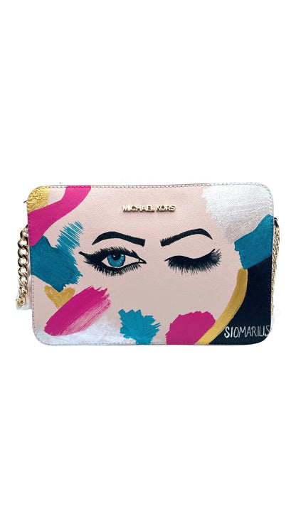 Michael Kors Hand Painted Crossbody Purse