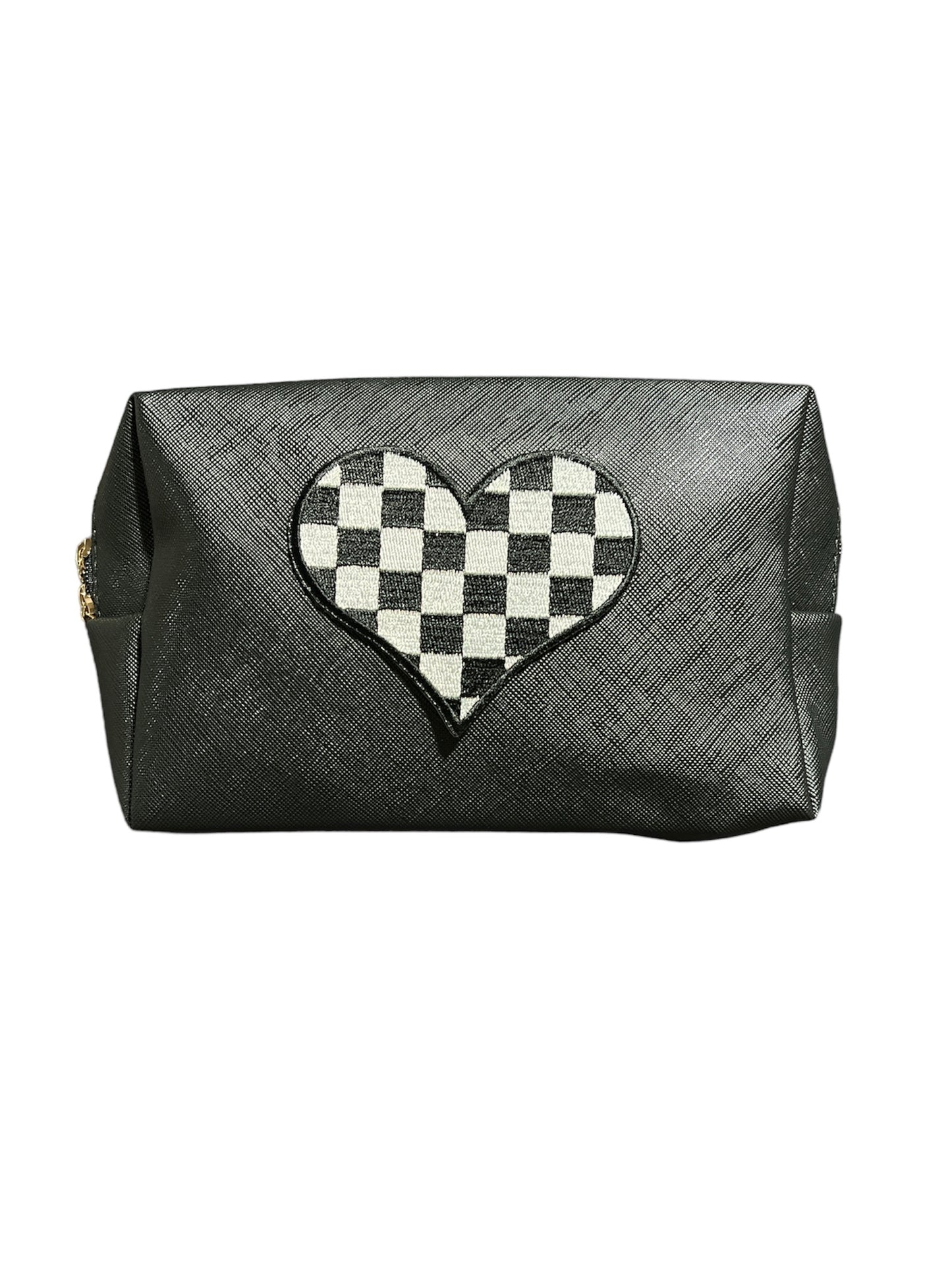 Checker Heart Pouch